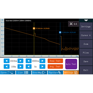 फाइबर टूल किट OTDR फाइबर ऑप्टिक परीक्षक 1310/1550nm 26/24dB टेस्ट रेंज 500m-100Km 4