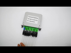 ऑप्टिकल स्प्लिटर पीएलसी कैसेट विथ पिगटेल 1x8 पीएलसी संतुलित इनसेट टाइप एससी एपीसी एलजीएक्स स्प्लिटर बॉक्स