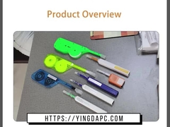 एसटी एफसी एलसी एससी 2.5 मिमी फाइबर ऑप्टिक कनेक्टर क्लीनर पेन, वन-क्लिक क्लीनर पेन 800 बार