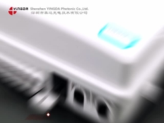 FDB0324 सफेद पीसी एससी फाइबर ऑप्टिक टर्मिनेशन बॉक्स ओडीबी ओएसबी 24 पोर्ट हिंज डिजाइन