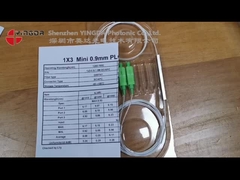 1x9 स्टील ट्यूब एनएपी फाइबर ऑप्टिकल स्प्लिटर G657A1 FTTR पीएलसी स्प्लिटर एससी एपीसी कनेक्टर