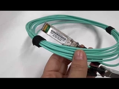AOC केबल 25G SFP28 से SFP28 5m ट्रांसमिशन, OM3 300 aqua 850nm काले खींच के साथ