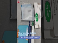 एफटीटीएच ऑप्टिकल फाइबर वन क्लिक एलसी एमयू कनेक्टर 1.25 मिमी क्लीनर क्लीनिंग पेन टाइप ब्लू सीई आरओएचएस