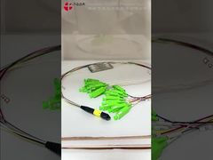 फाइबर ऑप्टिक पीएलसी स्प्लिटर एमपीओ से एससी कनेक्टर 16कोर