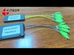 फाइबर ऑप्टिक पीएलसी स्प्लिटर एबीएस मॉड्यूलर, एससी एपीसी 0.9 मिमी केबल के साथ