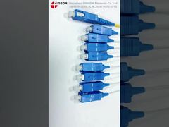 1:8 कैसेट स्प्लिटर इनपुट SC/UPC पिगटेल पीला 2mm, आउटपुट SC/UPC पिगटेल सफेद 900um