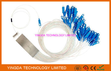 खरीदें SC/APC ब्लॉकलेस FTTH फाइबर स्प्लिटर 1x16 PLC स्प्लिटर सिंगल मोड 900um LSZH ऑनलाइन निर्माण