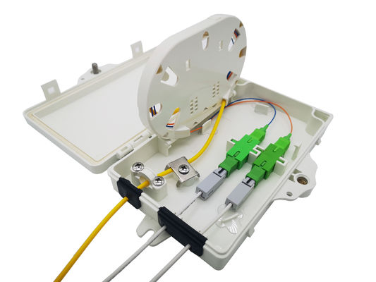 खरीदें सभी माउंटिंग लाइट ग्रे FTTH फाइबर ऑप्टिक बॉक्स के लिए 2pcs एससी एसएक्स या एलसी डीएक्स एडाप्टर ऑनलाइन निर्माण