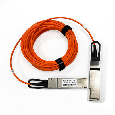 खरीदें 40Gbps QSFP+ AOC सक्रिय ऑप्टिकल केबल मल्टीमोड OM2 1m 3m 5m 7m लघु दूरी के लिए SFP केबल ऑनलाइन निर्माण