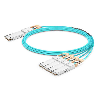 खरीदें उच्च गति 400G QSFP-DD से 2x200G QSFP56 AOC ब्रेकआउट केबल सक्रिय ऑप्टिकल केबल ऑनलाइन निर्माण