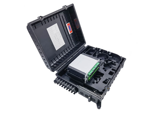 खरीदें आउटडोर ऑप्टिकल स्प्लिटर बॉक्स 2x3 मिमी फ्लैट ड्रॉप केबल आउटलेट्स के लिए एलजीएक्स मॉड्यूल के साथ 3in 16out पीसी एबीएस सामग्री ऑनलाइन निर्माण