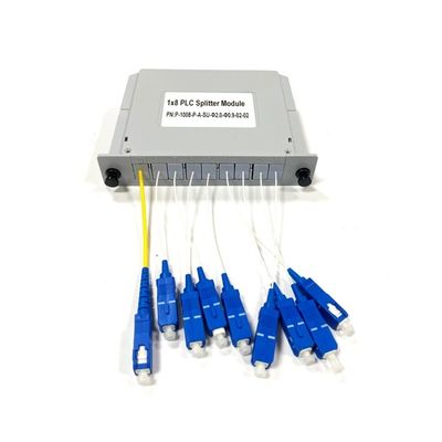 खरीदें New Fiber Optic PLC Splitter Plug-in type 1x8 LGX box card insert with SC/UPC Connector module in Telecommunication systems ऑनलाइन निर्माण