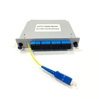 खरीदें 1x8 Fiber Optic Splitter Module Ideal for Passive Optical Networks and Signal Distribution in Telecommunication Systems ऑनलाइन निर्माण