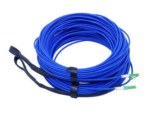 खरीदें प्री टर्मिनेटेड FTTH आर्मर्ड फाइबर ऑप्टिक पैच कॉर्ड LC APC UL V0 फ्लेम रिटार्डेंट ऑनलाइन निर्माण