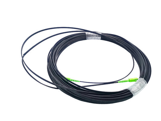 खरीदें FTTH SC पैच कॉर्ड सेल्फ सपोर्टिंग 3 स्टील वायर ड्रॉप केबल 2x5mm G657A1 ब्लैक आउटडोर ऑनलाइन निर्माण