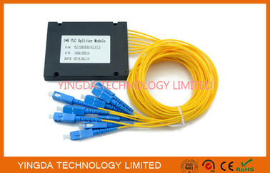 खरीदें GPON सिंगल मोड फाइबर ऑप्टिक पीएलसी स्प्लिटर 1x 8, पीएलसी स्प्लिटर मॉड्यूल SC 1.5M ऑनलाइन निर्माण