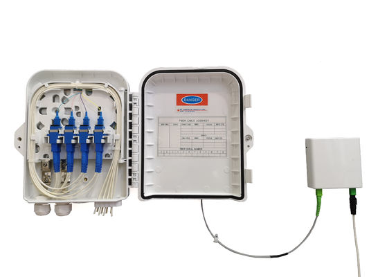 YINGDA FTTH 8 कोर प्लास्टिक पोल माउंटिंग फाइबर ऑप्टिक स्प्लिटर वितरण बॉक्स ड्रॉप केबल 3 मिमी इनडोर के लिए