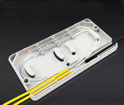 2in 2out 4 Ports Fiber Optic Termination Box For Drop Cable Splicing And Protection Box