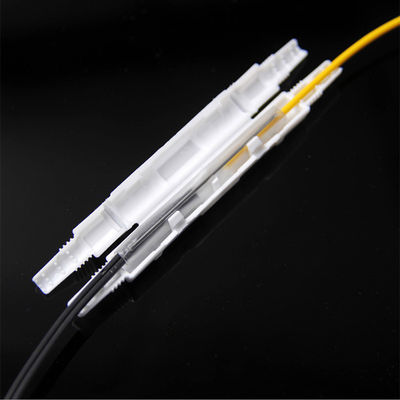 1 Port Mini FTTH Drop Cable Splice Protection Box White Round Open Type PP