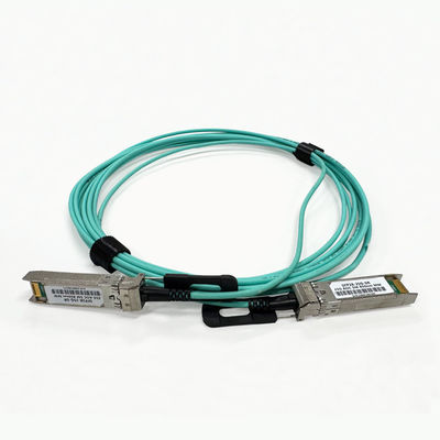 AOC केबल 25G SFP28 से SFP28 5m ट्रांसमिशन, OM3 300 aqua 850nm काले खींच के साथ