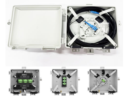 New FTTH 2 Port Fiber Termination Box for indoor cable